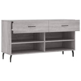 Shoe Bench Grey Sonoma 102x35x55 cm Engineered Wood 829762