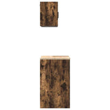 Garage Cabinets 2 pcs Smoked Oak Engineered Wood 3328309