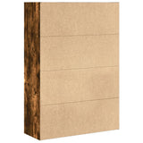Bookcase Smoked Oak 80x30x114 cm Engineered Wood 857935