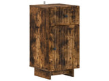 2 Piece Bathroom Cabinet Set EDE Smoked Oak Engineered Wood 3417986