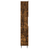 Bathroom Cabinet with Open Shelf ZWOLLE Smoked Oak 896380