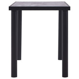 ZNTS Dining Table Black and Concrete Grey 120x60x75 cm MDF 281857