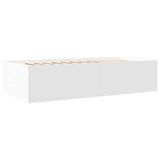 Daybed with Drawers without Mattress White 90x200 cm 3280874