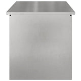 Outdoor Storage Box Silver 100 x 50.5 x 50 cm Steel 874564