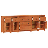 Sideboard with Drawer 5 pcs Wax Brown Solid Pine Wood 3424976