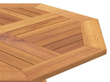 Folding Garden Table Natural 90 x 90 x 75 cm Solid Teak Wood 42042412