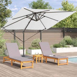 Roma Parasol Beige 286 x 284 x 265 cm Aluminium and Polyester 42003335