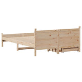 Bed Frame without Mattress 140x200 cm Solid Wood Pine 3309770