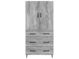 Cabinet Set 2 pcs Grey Sonoma 66 x 34.5 x 90 cm Engineered Wood 3416643