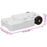 Wheeled Water Tank for Camping 30 L Grey 154416