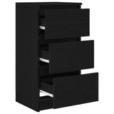 Sideboard Black Oak 37.5x35x76 cm Engineered Wood 861725