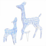 Reindeer Family Blue Acrylic Small Decorative Inlays 329791