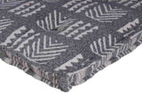 Sofa Cushion Grey Print 120 x 80 x 12 cm Fabric 4019067