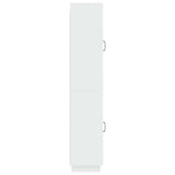 Cabinet Set 2 pcs High Gloss White Engineered Wood 3416794