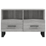TV Cabinet Grey Sonoma 80x36x50 cm Engineered Wood 829002