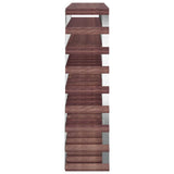 ZNTS Wine Rack for 72 Bottles Brown Solid Wood Pine 340894