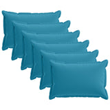 Cushion with Pillow HOUTEN 6 pcs Light Blue Polyester 933371