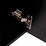 11 Piece Bathroom Furniture Set with Basin with Tap Black 273687