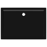 Rectangular ABS Shower Base Tray Black 70x100 cm 148915
