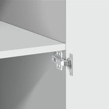 Highboard White 70x42.5x185 cm Engineered Wood 3281420