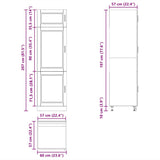 Kitchen Cupboard "Porto" Brown Oak Engineered Wood 854114