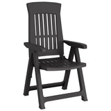 Reclining Folding Chairs 2 pcs Anthracite PP 364712