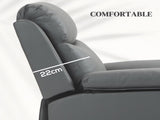 Faux Leather 70&deg Electric Riser Recliner Chair, Charcoal Grey T3398P330487
