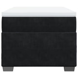 ZNTS Box Spring Bed with Mattress Black 90x200 cm Velvet 3285259