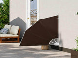 Balcony Privacy Screen 160 x 160 cm Polyester Brown 42037165