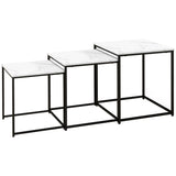Three Nest of Tables, Marble Effect Finish T3398P344187
