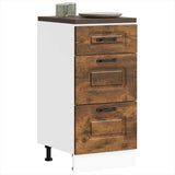 Kitchen Base Cabinet Kalmar Smoked Oak Engineered Wood 854245