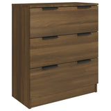 3 Piece Sideboards Brown Oak Engineered Wood 3115803