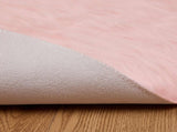 Faux Sheepskin Rug TAFALLA Pink 160 cm Polyester 42021560