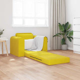 Sofa Bed Yellow 98 x 71 x 83 cm Velvet 4106671