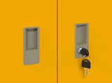 Storage Cabinet Mustard Yellow 90 x 40 x 200 cm Steel 3406175
