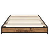 Bed Frame Old Wood 80 x 200 cm Engineered Wood 8009145