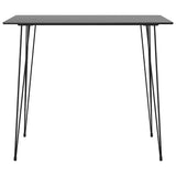5 Piece Bar Set Black and Grey 3057380
