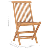 Outdoor Dining Set Teak Natural Fine Sanded Teak Hardwood Medium 3059976