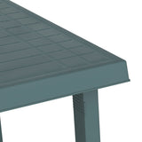 Camping Table Green 79x56x64 cm PP Wooden Look 364736