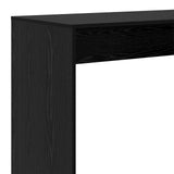 Bar Table Black Oak 102 x 50 x 103.5 cm Engineered Wood 8003920