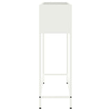 Raised Garden Planter White 100 x 26 x 82 cm Steel 865877