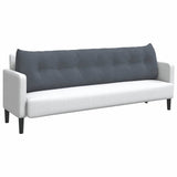 Back Pillow Dark Grey 200 x 24 x 50 cm Velvet 42014604