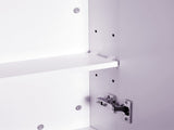 Mirror Cabinet, Wall Mount Bathroom Storage Cabinet with Adjustable Shelf, Double Door Cupboard, 70 T3398P329567