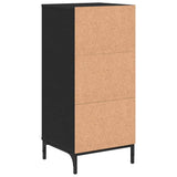 Bathroom Cabinet with Drawer with Door Black 39.5 x 36 x 88 cm 883395