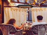 2000W Electric Hanging Patio Heater Ceiling Mounted Halogen Heating Indoor Outdoor with Remote T3398P322174