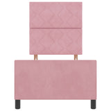 ZNTS Bed Frame Pink 80x200 cm Velvet 3344974