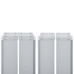 Retractable Side Awning Red 100x1000 cm 48477