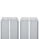 Retractable Side Awning Red 100x1000 cm 48477