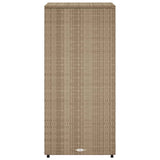 Garden Storage Cabinet Beige 50x55x115 cm Poly Rattan 365550