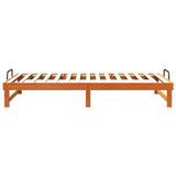 Bed Frame Brown 100 x 200 cm Solid Pine Wood 873144